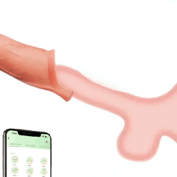 app controlled vibrating penis sleeve for men and couples