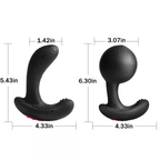 Inflatable Butt Plug Vibrator Wireless Remote Control Male Prostate Massager