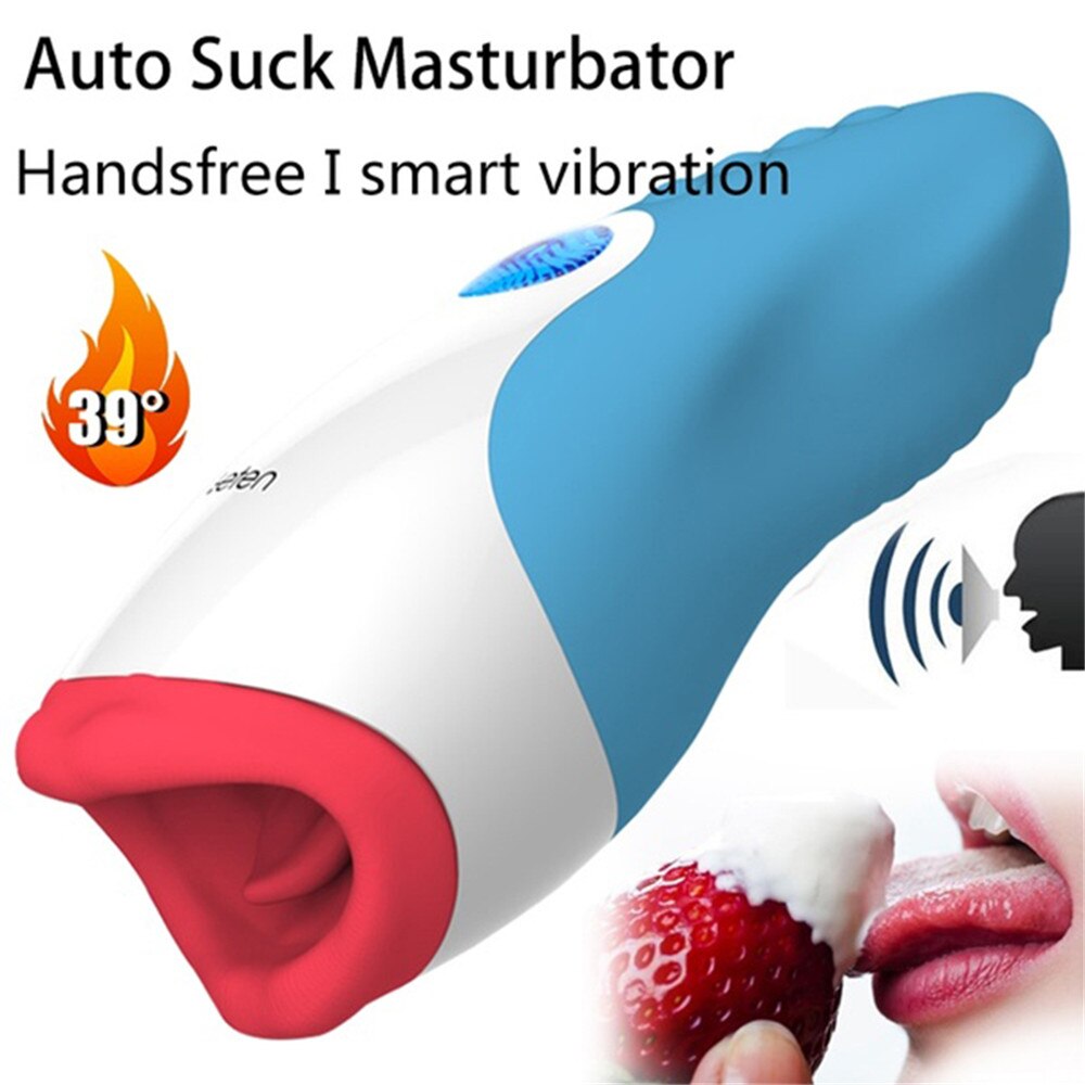 Blowjob Oral Heating Masturbator Cup Deep Throat Vagina Sex Toys for Men
