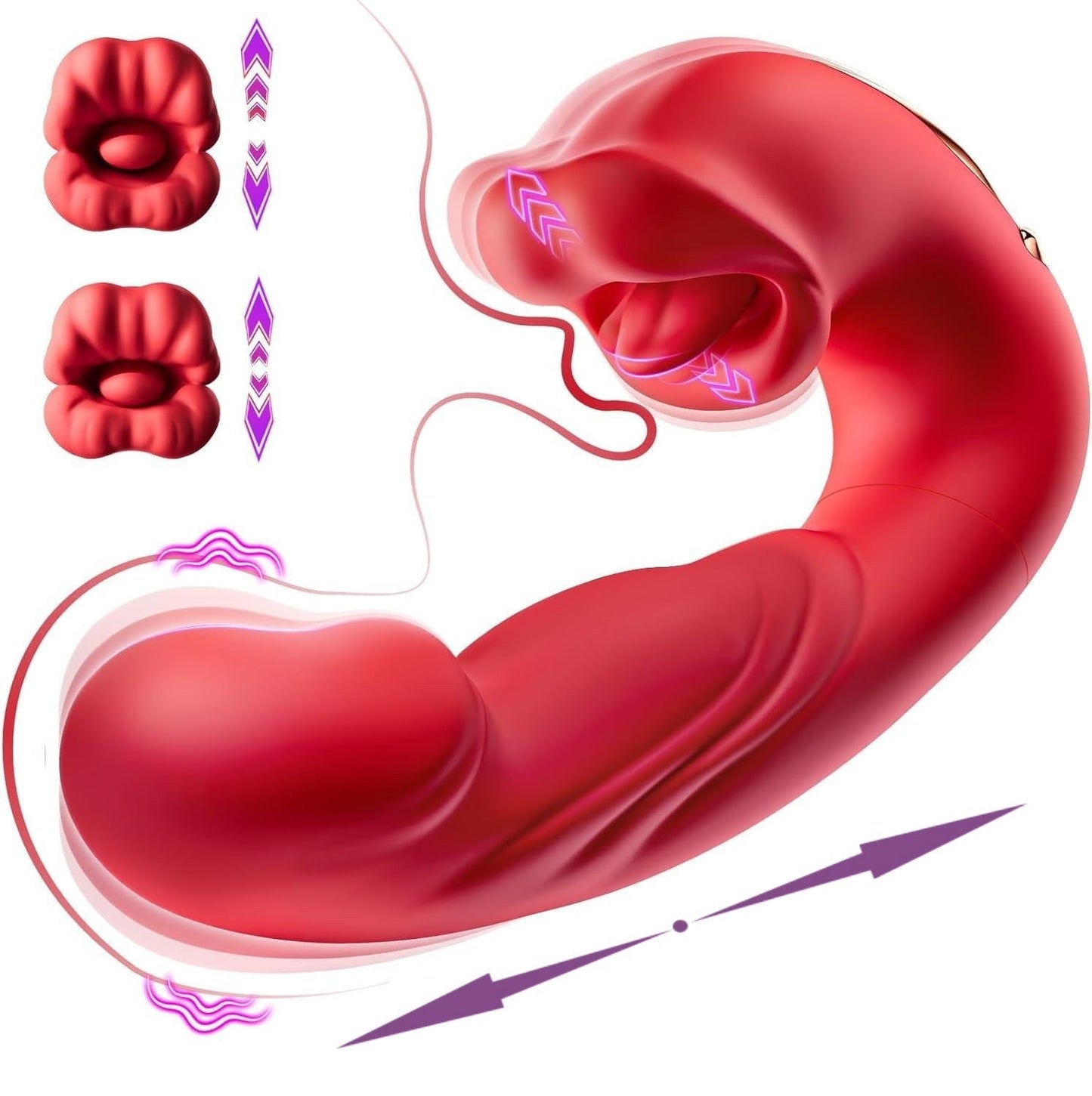 💥New on sale 2026 💞G-Spot Vibrator Female Sex Toy, featuring 7 slapping vibration modes and 5 licking/sucking modes.