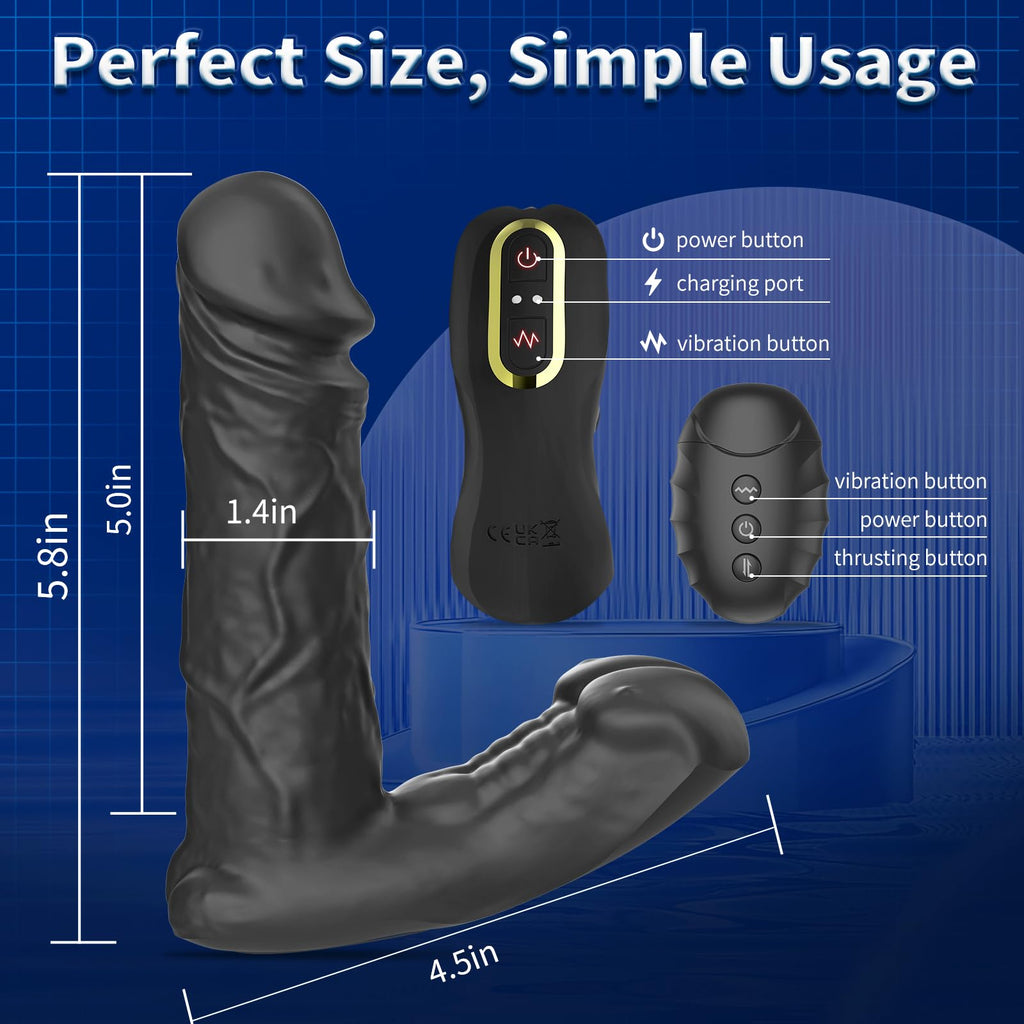 Inflatable Prostate Massager: 10 Vibration Modes, Heating & Remote-Controlled Expansion