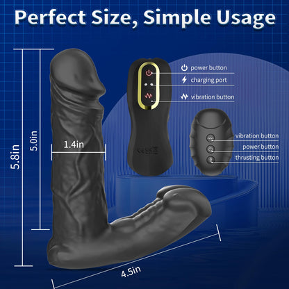 Inflatable Prostate Massager: 10 Vibration Modes, Heating & Remote-Controlled Expansion