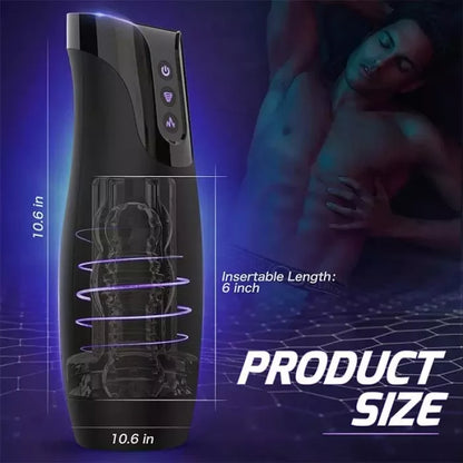 Automatic 7 Sucking and 7 Vibrating Male Masturbator