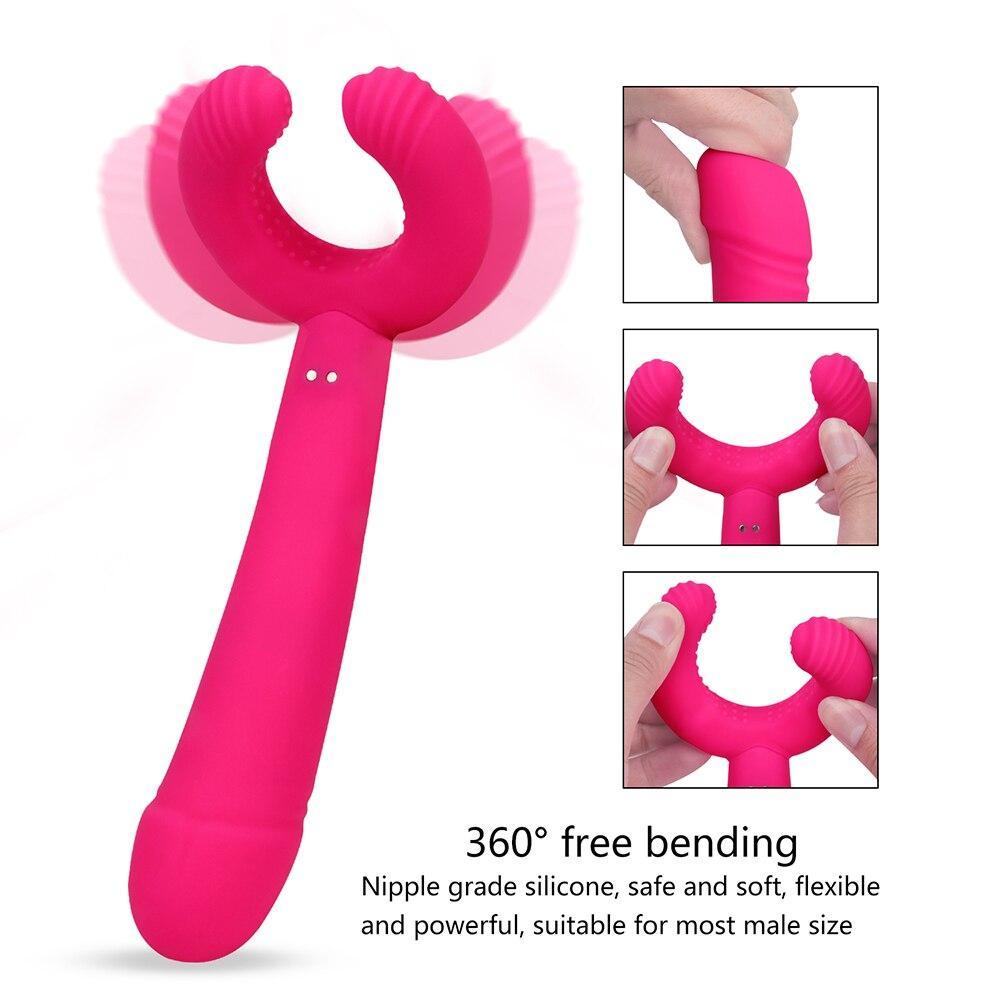 64 Vibrating Modes Dildo Vibrator Sexy Toys For Women Men Couples G Spots Clitoris Testicle Penis Stimulator Massager Adult Toys
