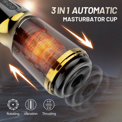 UNIMAT Beck Ⅱ 6 Thrusting & Vibrating Automatic Masturbation Cup