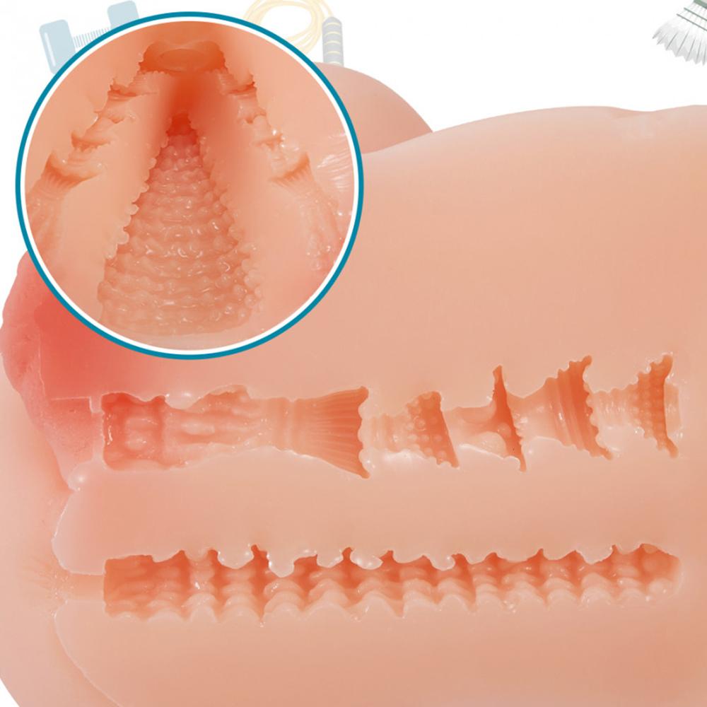 7.48'' Doggy And Missionary Style 2 Holes Realistic Pussy Ass Masturbator