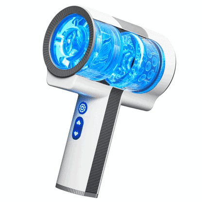 Eveandlove Double-Ended Handheld Vibrating Thrusting & Rotating Automatic Male Masturbator