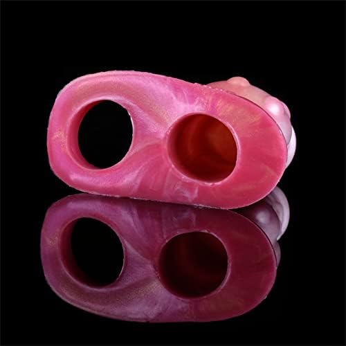 7.16in  Monster Penis Extender Sleeve – Soft Silicone Enlargement Sleeve with Cock Ring for Men