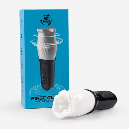 [HOT SALE] Bare Sleeve 4-frequncy Rotation 3 Speeds Oral Hands Free Masturbator