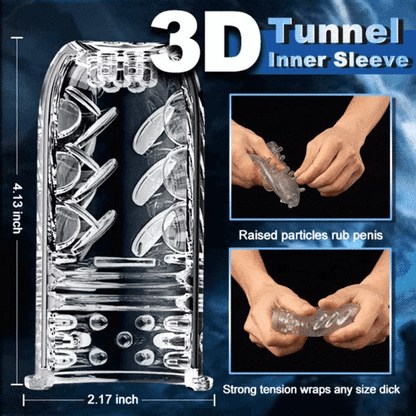 [Limited Time Special] Swordsman 10 Thrusting Spinning Suction Cup Hands Free Masturbator