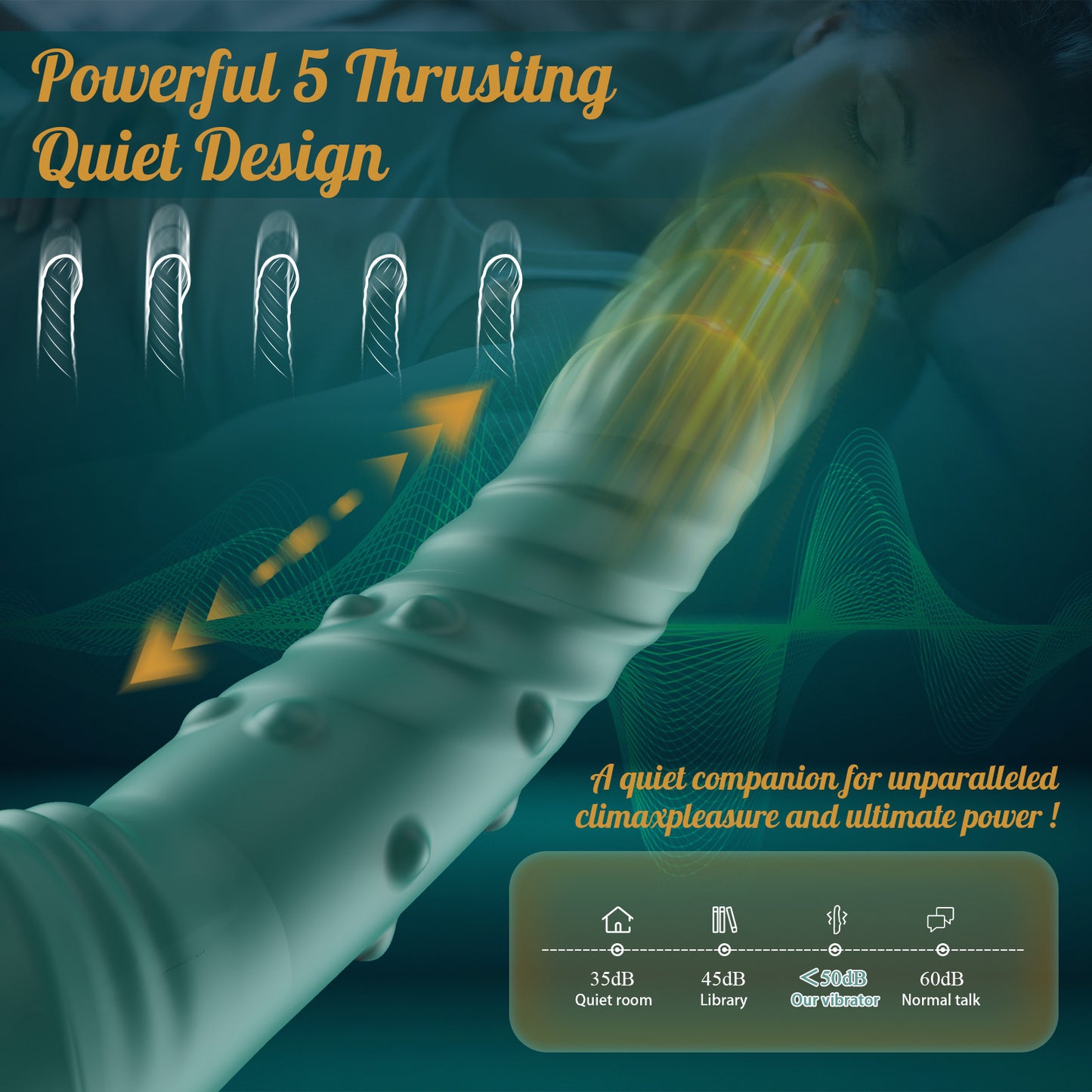 3 IN 1 Telescopic G-Spot Vibrator with Beads Ring and Clit Stimulator