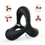 Eveandlove Triangle Silicone Cock Ring For Men Erection