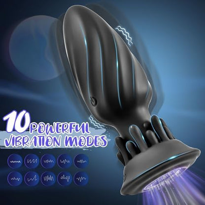Rotating Anal Plug – 10 Vibration & Rotation Modes Prostate Massager with Tentacle Design & Remote Control