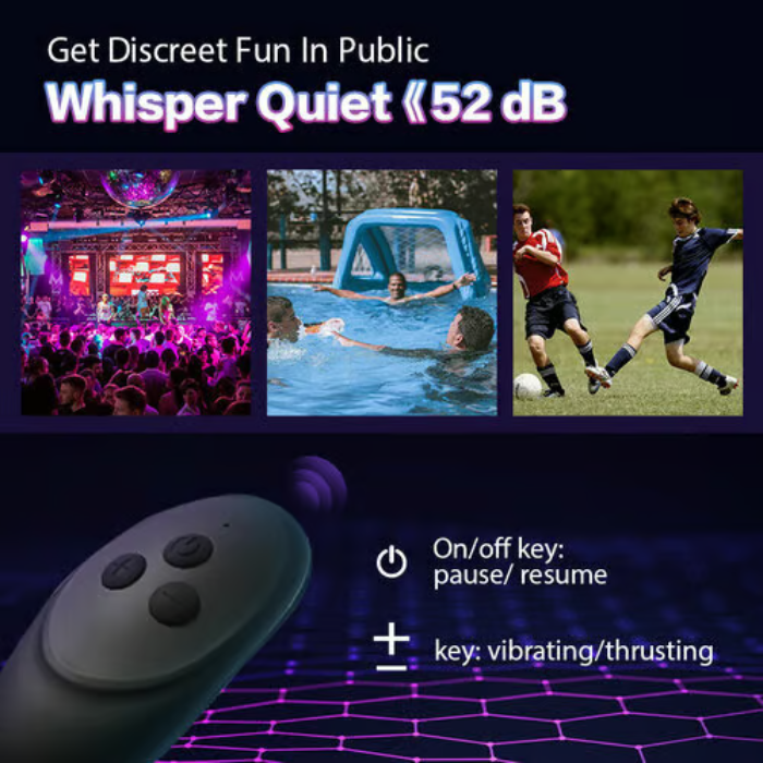 10 Vibrating 3 Thrusting Remote Control Anal Vibrator