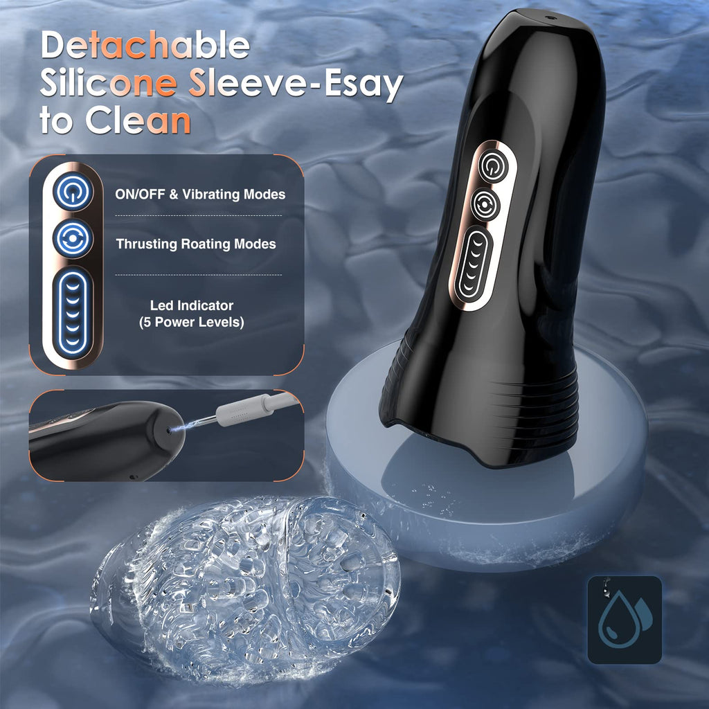 Tornado Ⅲ 5 Thrusting & Rotating & 10 Vibrating Automatic Male Masturbator