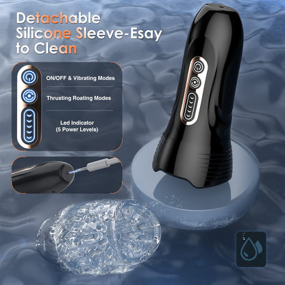 Tornado Ⅲ 5 Thrusting & Rotating & 10 Vibrating Automatic Male Masturbator