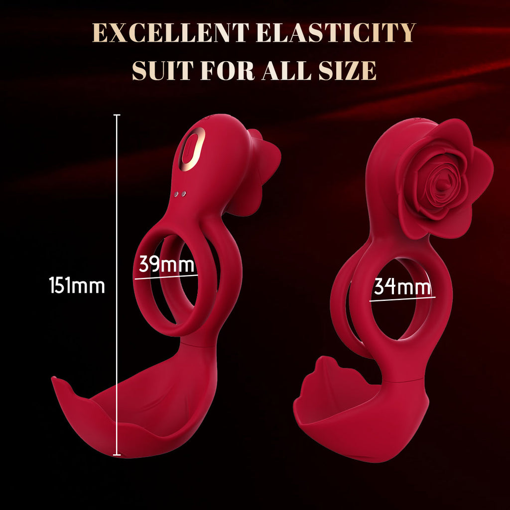 Waterproof Dual-Stimulation Cock Ring – 12 Vibration Modes for Enhanced Pleasure