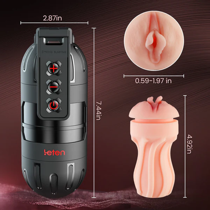 Thunder 10 Vibrating Masturbation Cups and Pussy Pockets 2 in 1