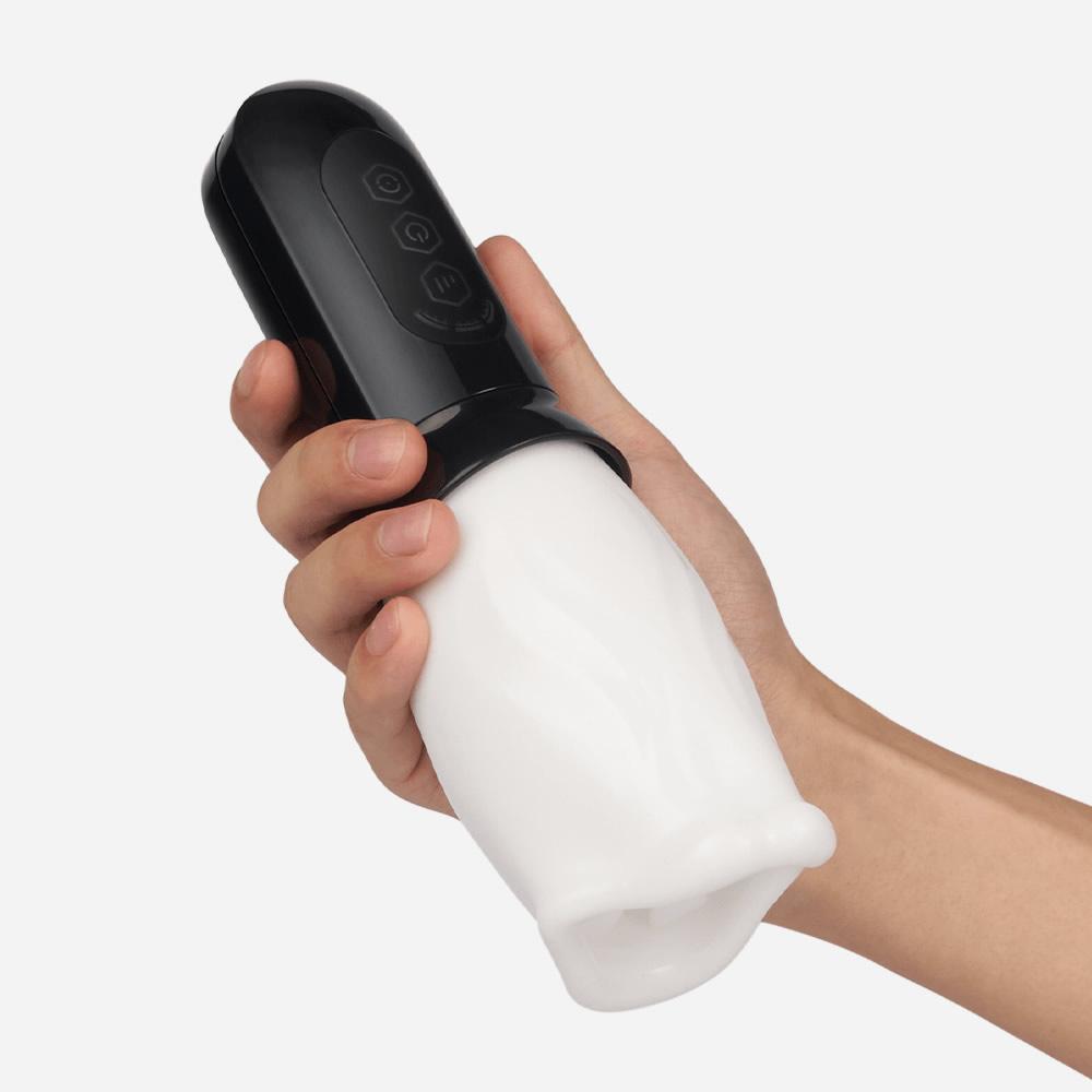 [HOT SALE] Bare Sleeve 4-frequncy Rotation 3 Speeds Oral Hands Free Masturbator