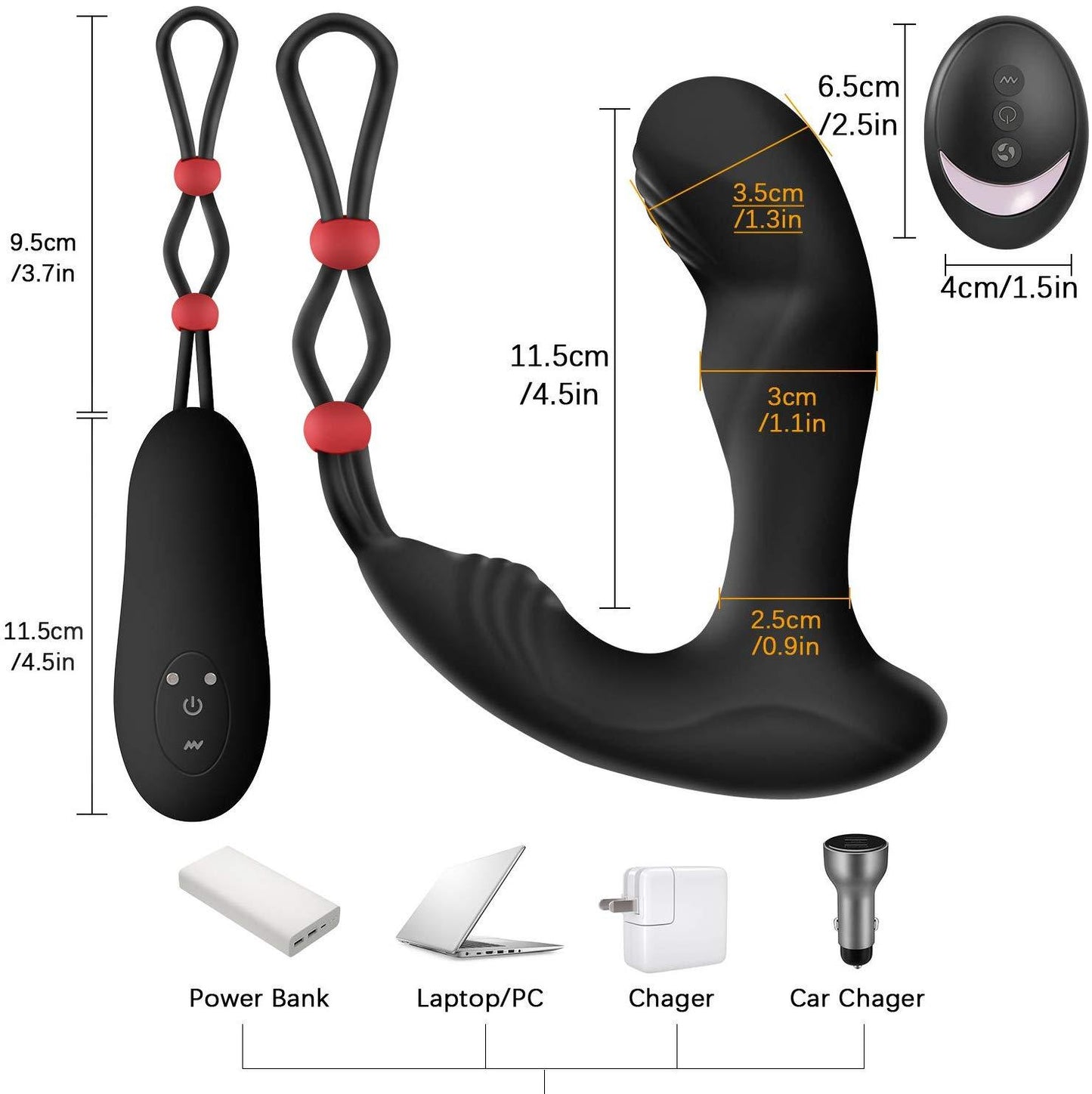 JUNAI Remote Control Prostate Massager