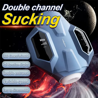 2024 Spaceship Thrusting Sucking Heating Male Stroker Dual Opening