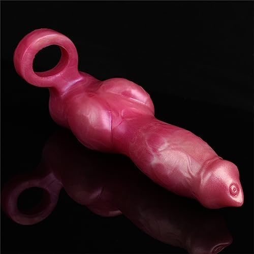 Male Penis Sleeve Enlarger – Soft Silicone Extension Sleeve with Cock Ring, 1.77in Solid Length