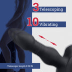 3 Thrusting 10 Vibrations Anal Plug with Remote Controller
