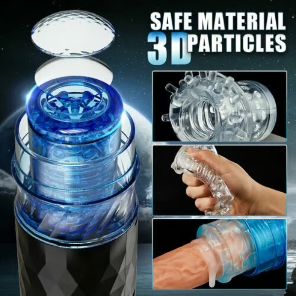 Hand-Free 7 Expansion Rotating Voice Function Masturbator Cup