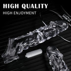 3.6 inch Clear Reusable Penis Sleeve with Vibrator Penis Ring