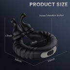 Separable Rabbit Rocker 11 Vibrating Cock Ring for Man