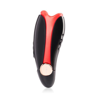 Flaming Red Lips 7 Frequency Vibration Sucking Heating Voice Masturbator