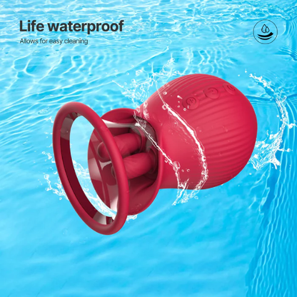 Tongue Magic: Interchangeable Clitoral & Nipple Sucker with 3-in-1 Pleasure Functions