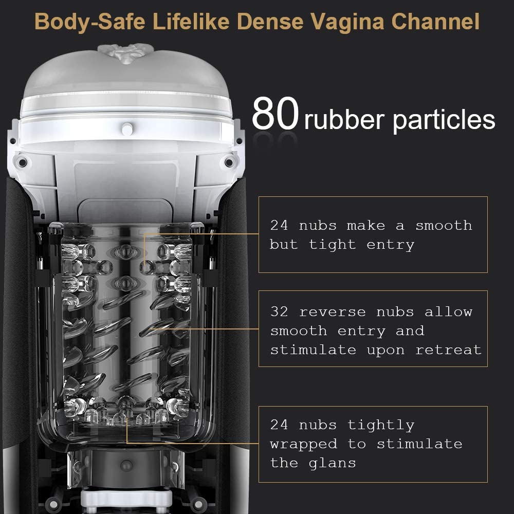 10 Powerful Telescoping&Rotating Automatic Masturbation Cup