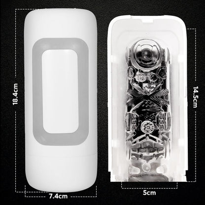 3D Transparent Channel Vacuum Suction Masturbator